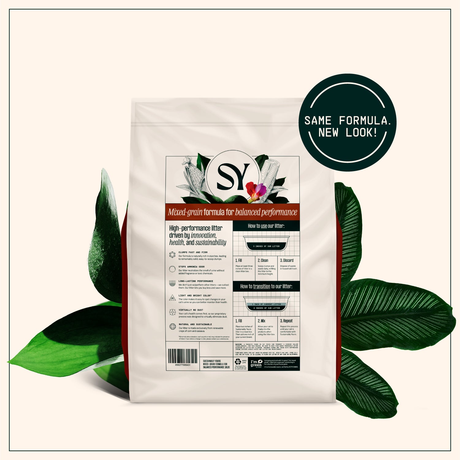 Sustainably Yours Mixed Grain Cat Litter – product image 2